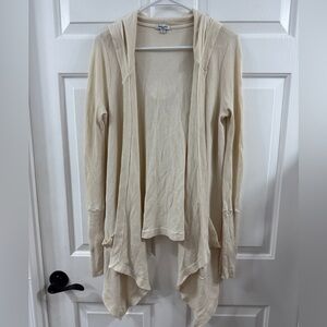 Splendid Beige Open Front Cardigan